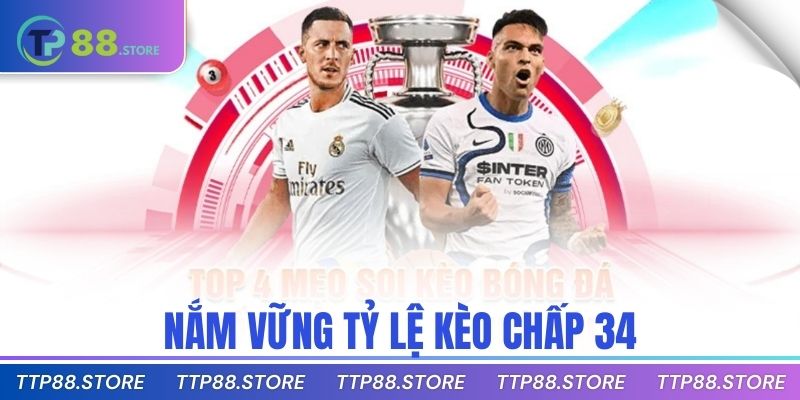 Nắm vững tỷ lệ kèo chấp 3/4